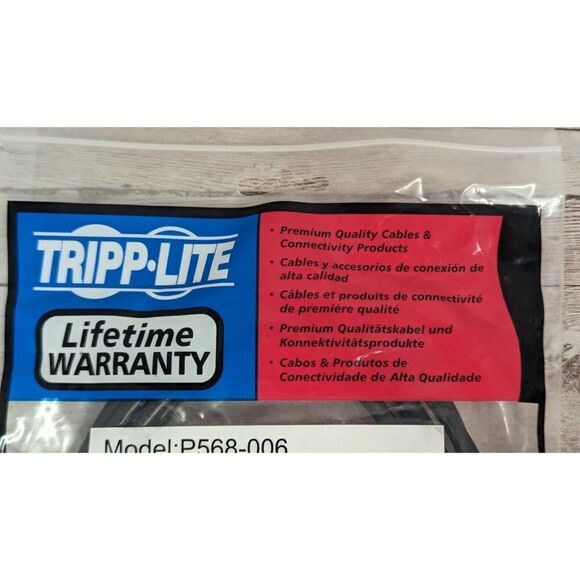 TRIPP LITE High-Speed HDMI Cable - 6ft - Model: P568-006 Black - Picture 3 of 4